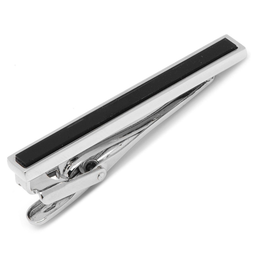 Ox and Bull Trading Co. Onyx Inlaid Tie Clip | Classic Tie Bars