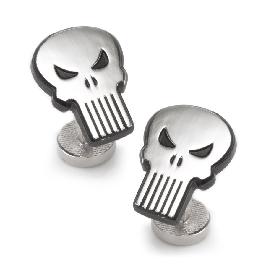 Marvel The Punisher Silver Cufflinks | Movies & Characters Cufflinks