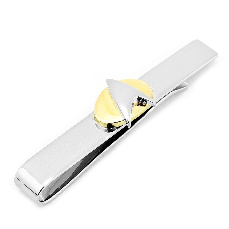 Star Trek Two Tone Star Trek Delta Shield Tie Bar | Movies & Characters Tie Bars