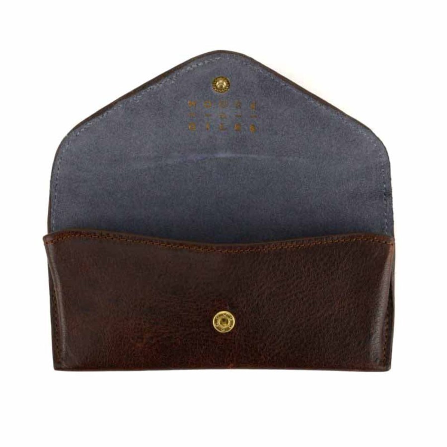 Moore & Giles Eyeglass Case In Navy | Leather Goods