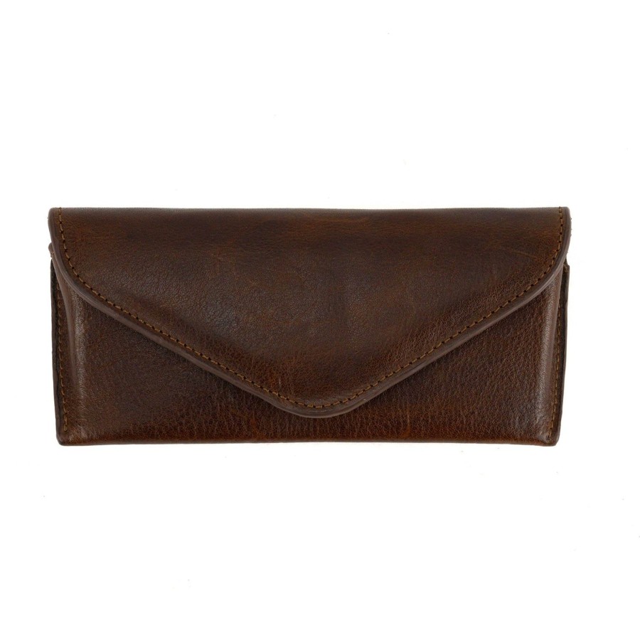 Moore & Giles Eyeglass Case In Navy | Leather Goods