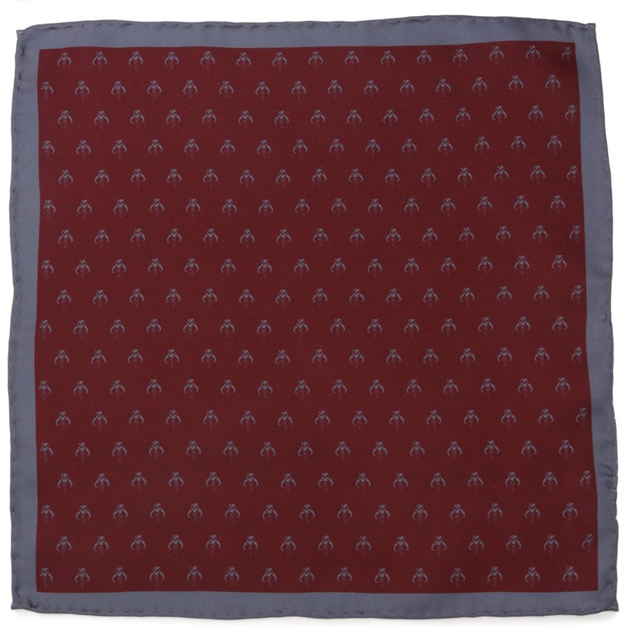 Star Wars Mandalorian Red Silk Pocket Square | Pocket Squares