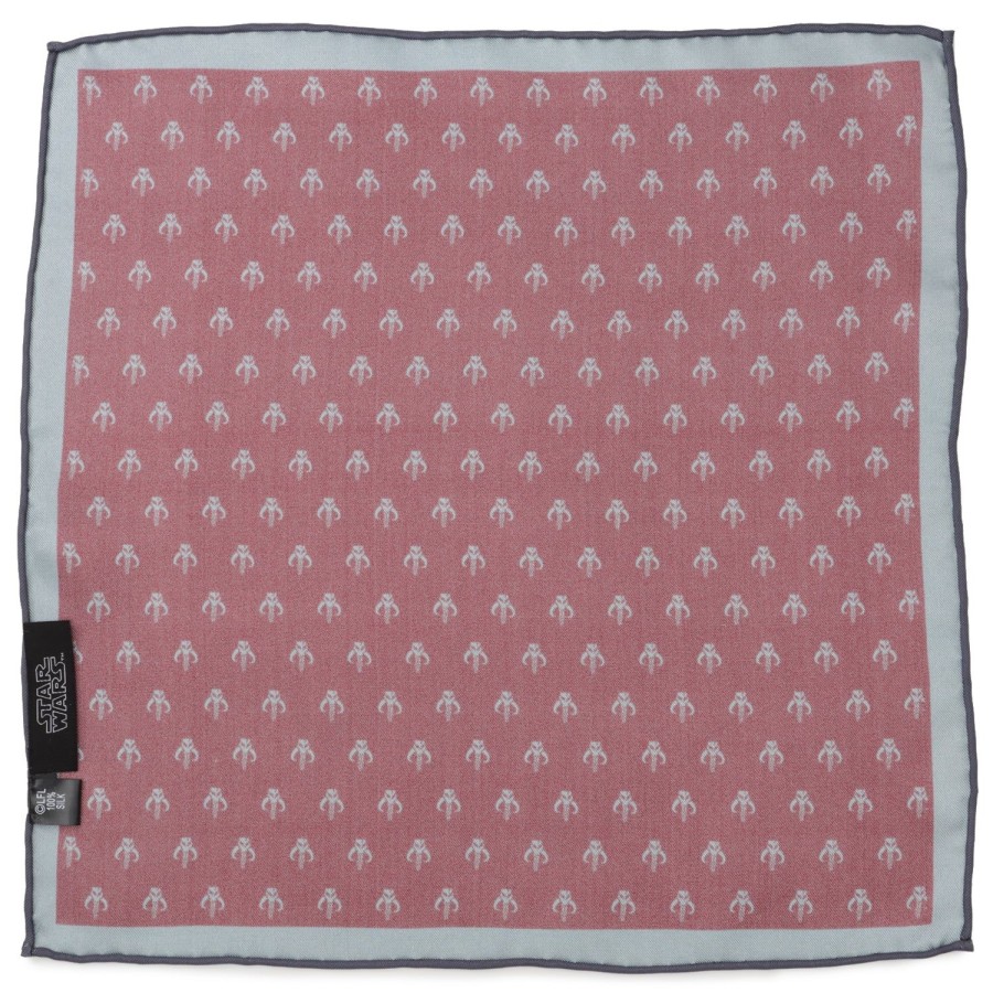 Star Wars Mandalorian Red Silk Pocket Square | Pocket Squares