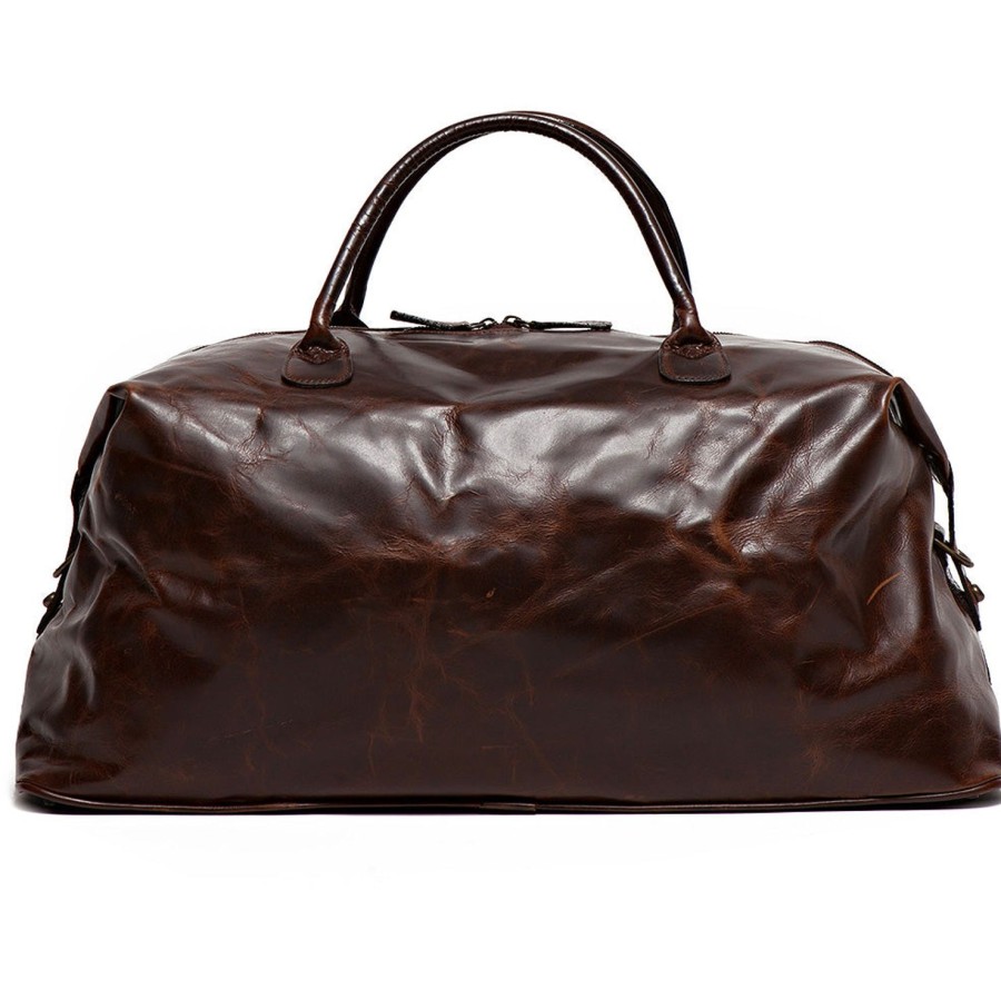 Moore & Giles Benedict Weekend Bag In Brompton Brown | Briefs Bags And Totes