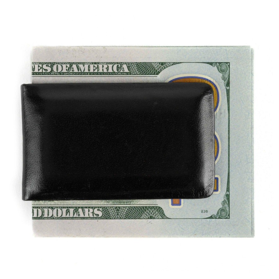 Moore & Giles Brompton Black Money Clip | Leather Goods