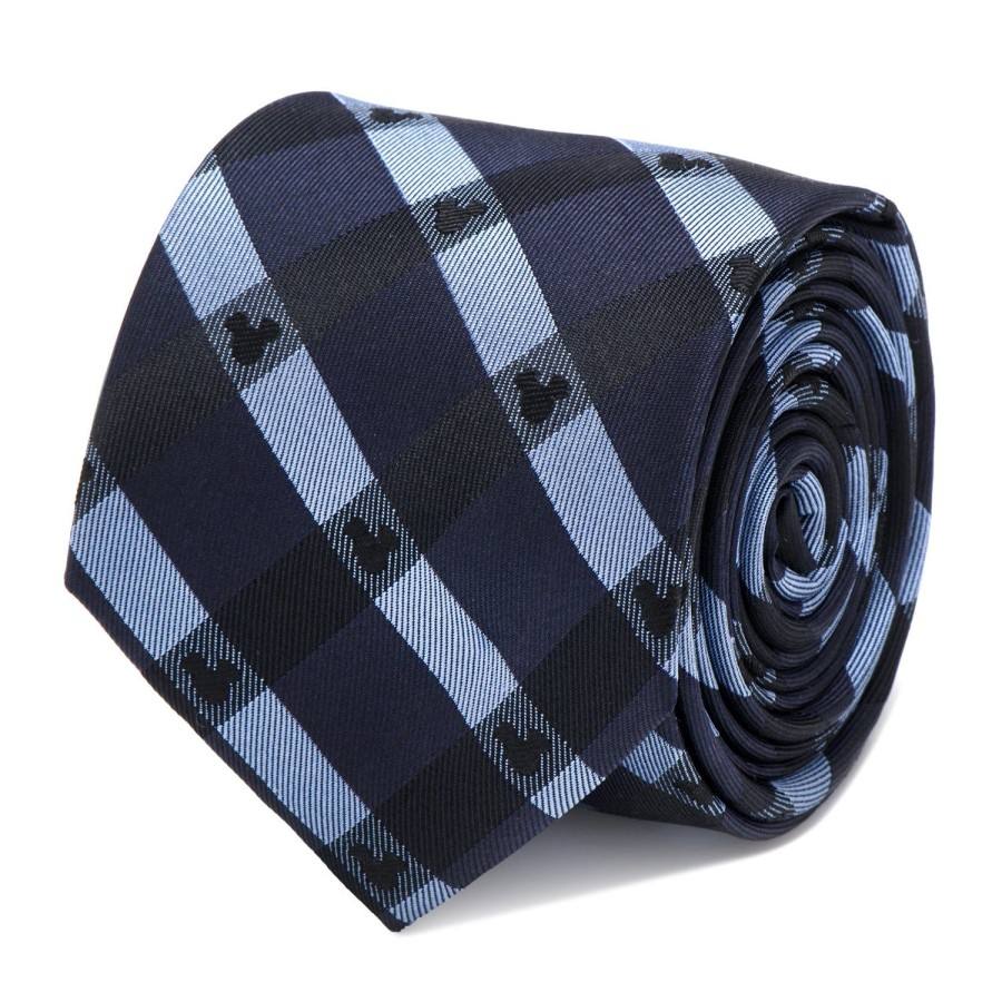 Disney Mickey Mouse Blue Plaid Tie | Disney Ties