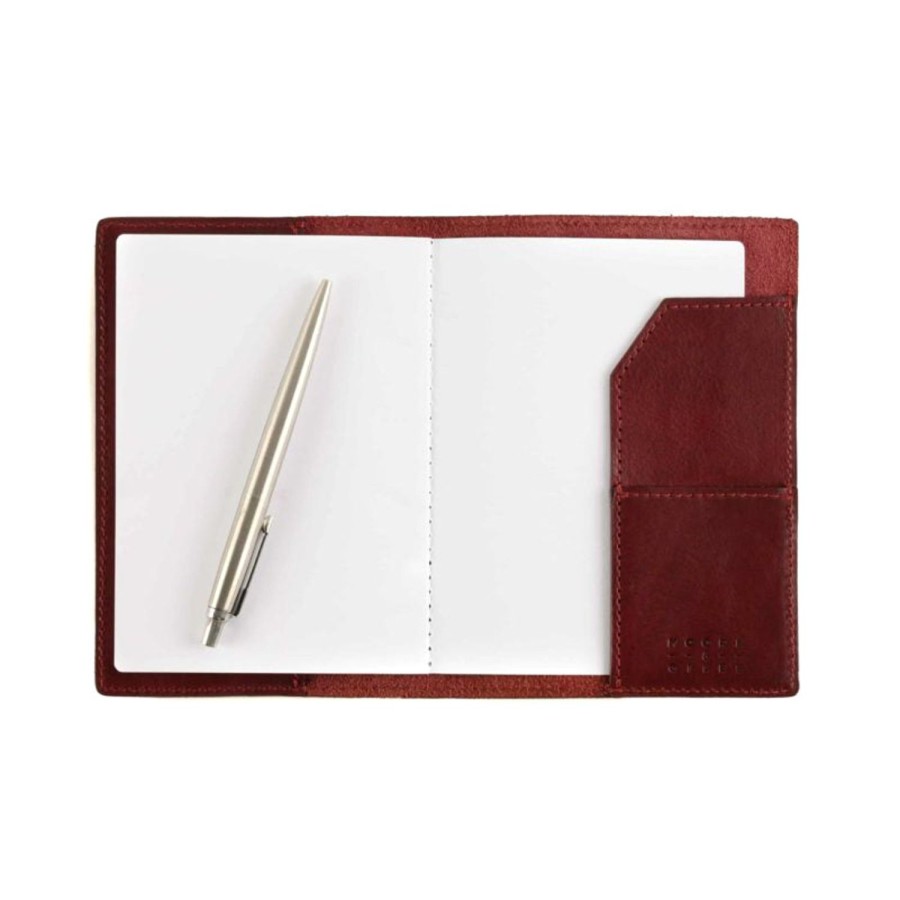 Moore & Giles Jotter In Nebraska Burgundy | Leather Goods