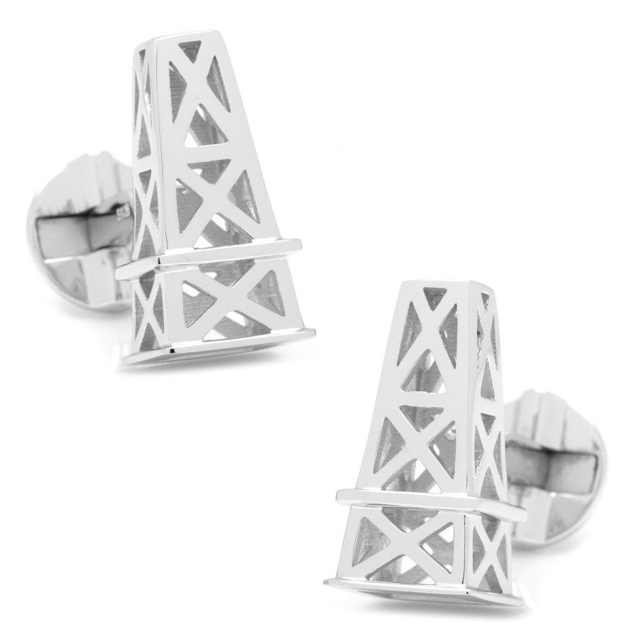 Ox and Bull Trading Co. Oil Derrick Cufflinks | Classic Cufflinks