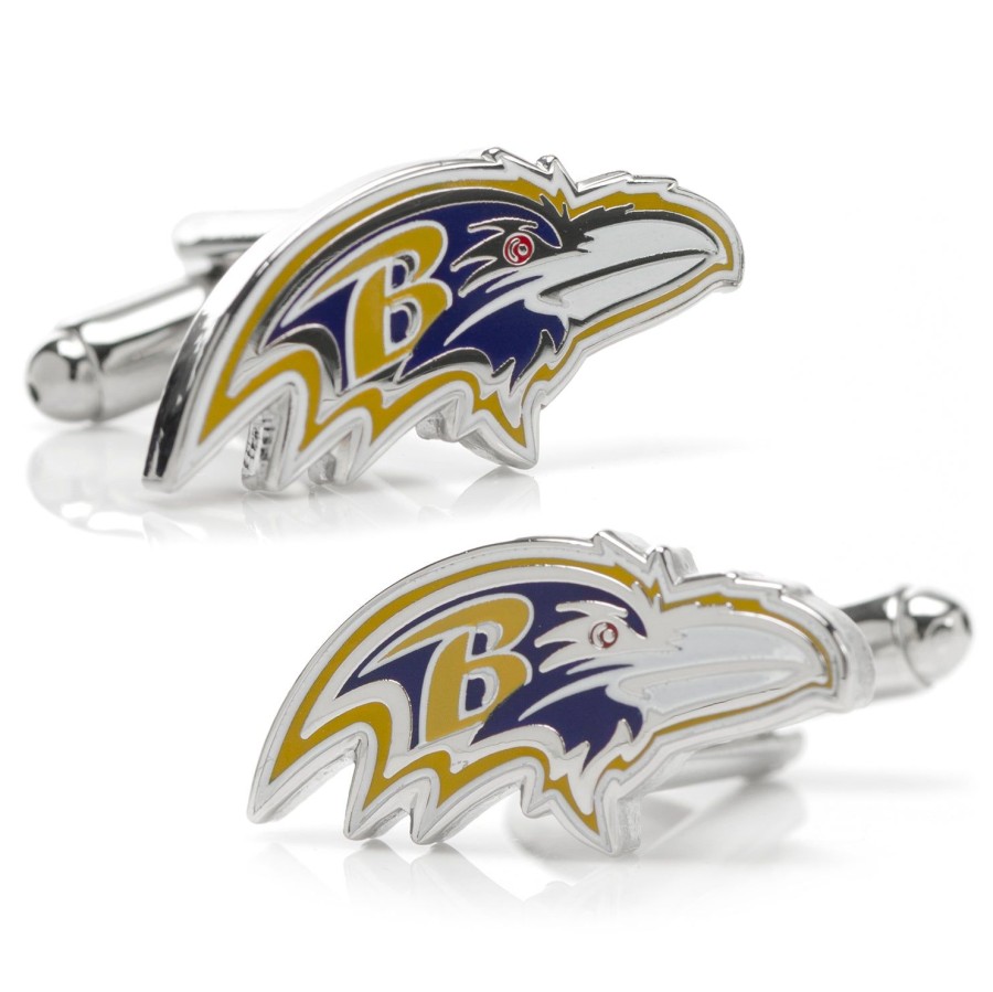 NFL Baltimore Ravens Head Cufflinks | Sports Cufflinks