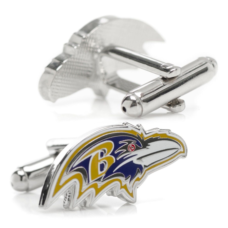 NFL Baltimore Ravens Head Cufflinks | Sports Cufflinks