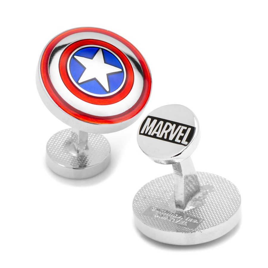 Marvel Avengers Captain America Shield Cufflinks | Movies & Characters Cufflinks