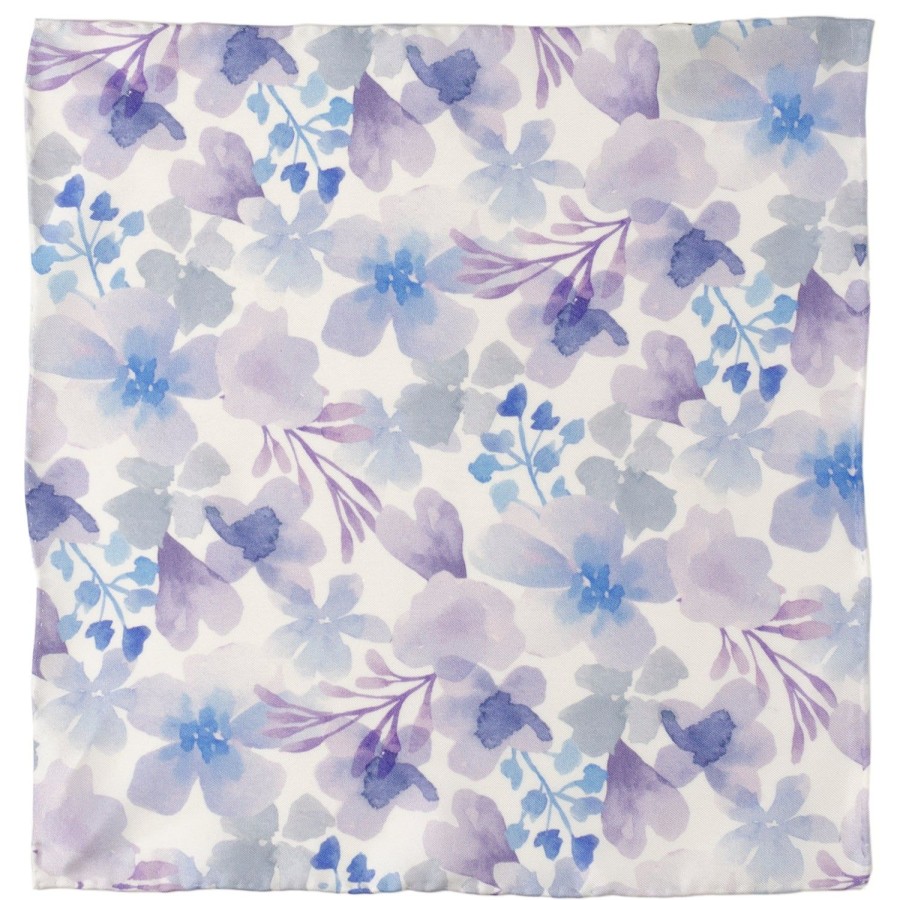 Ox and Bull Trading Co. Watercolor Lavender Mix Men'S Silk Pocket Square | Pocket Squares