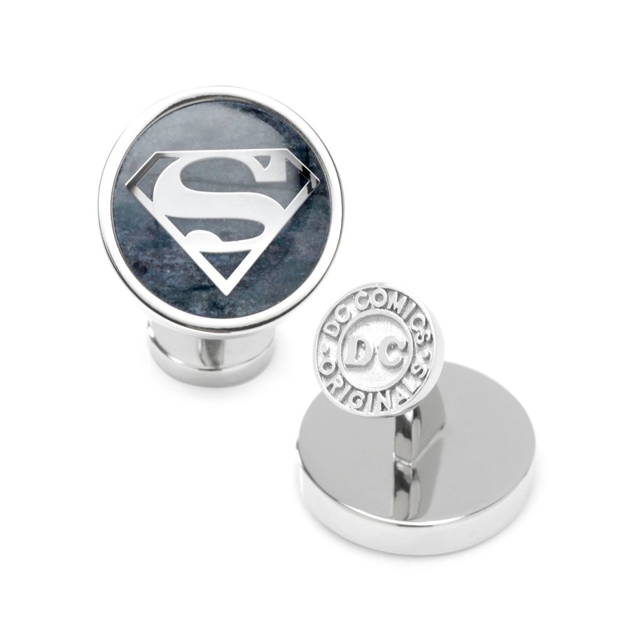 DC Comics Superman Navy Gemstone Cufflinks | Movies & Characters Cufflinks