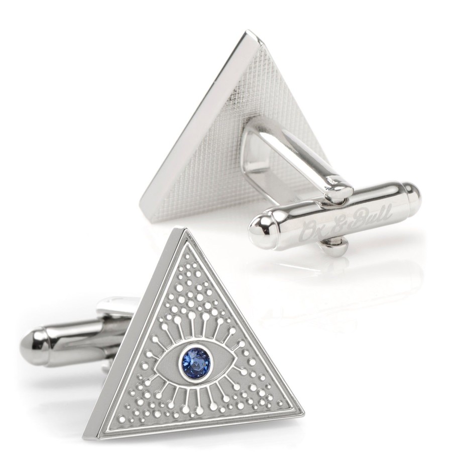 Ox and Bull Trading Co. Evil Eye Amulet Cufflinks | Classic Cufflinks