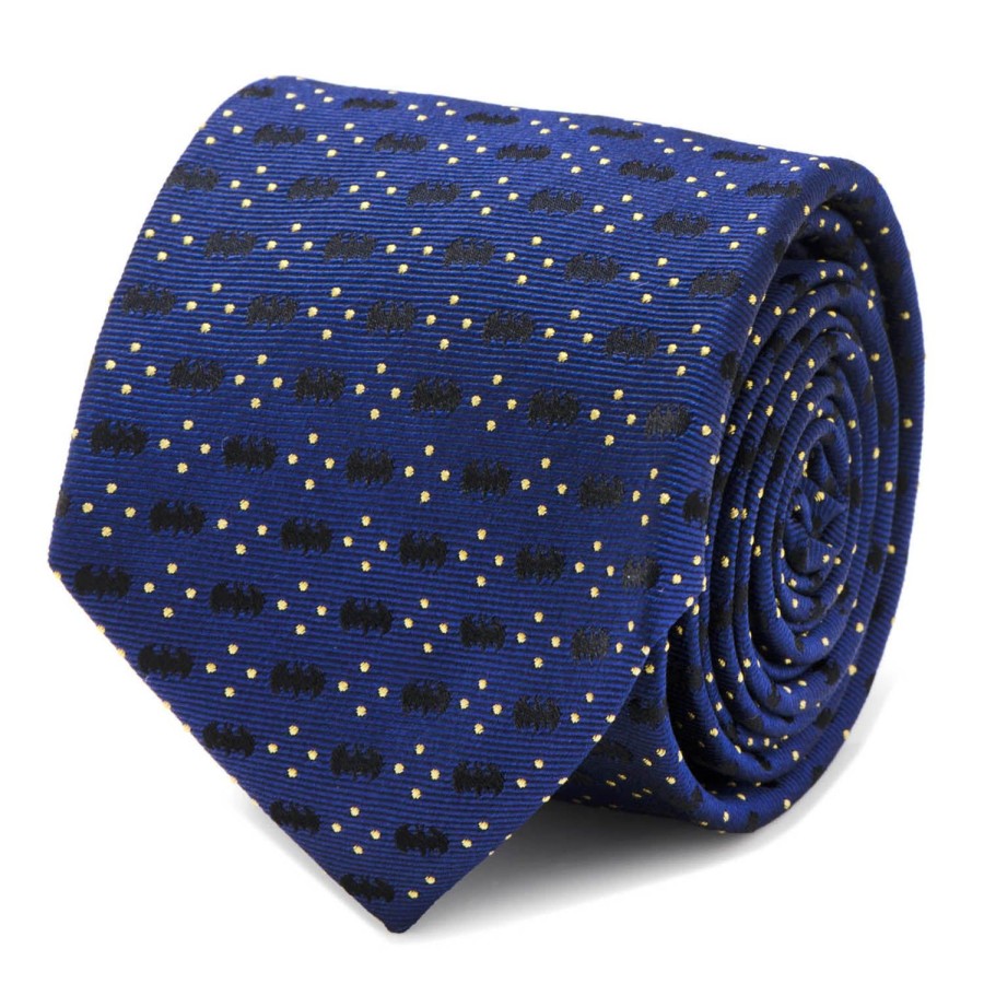 DC Comics Batman Icon Diamond Dot Navy Mens Tie | Dc Comics Ties