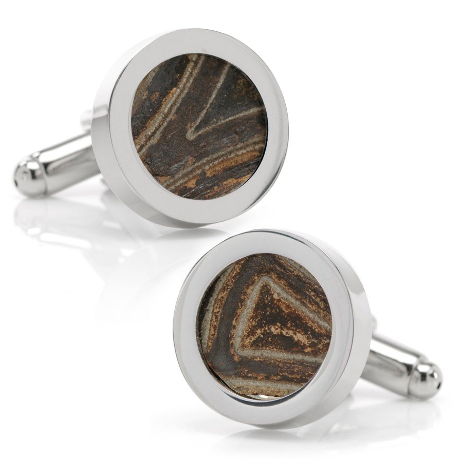 Steven Shaver Design Car Engine Gasket Cufflinks In Black And Silver | Classic Cufflinks