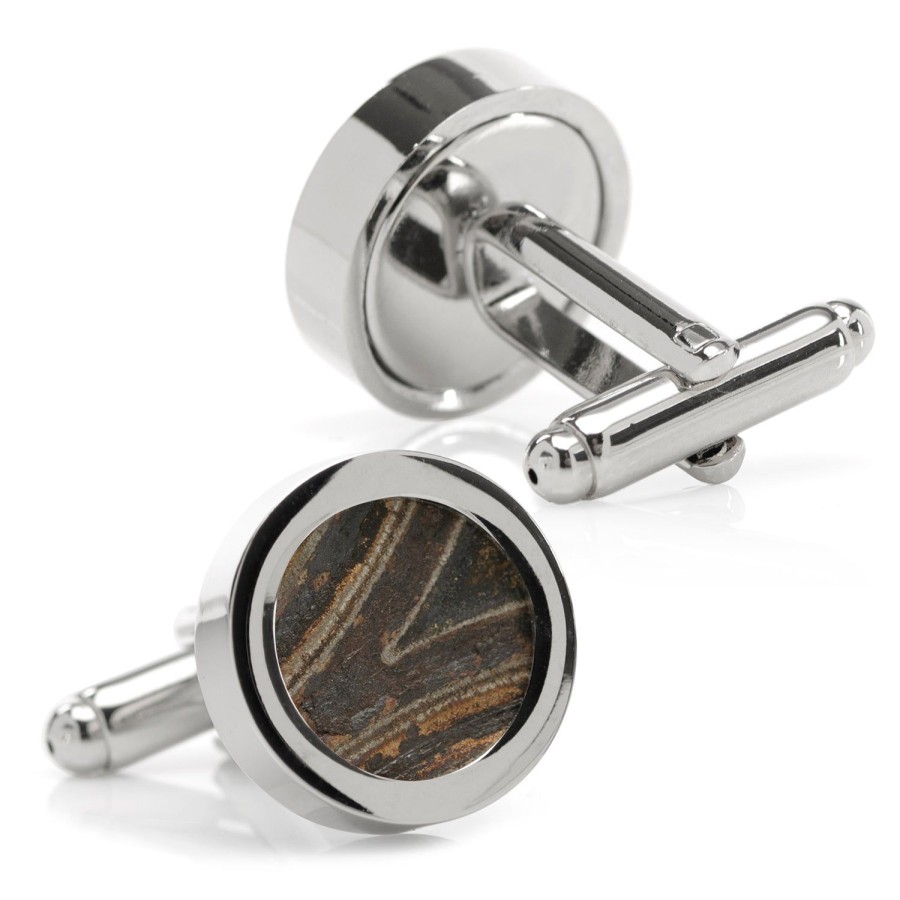 Steven Shaver Design Car Engine Gasket Cufflinks In Black And Silver | Classic Cufflinks