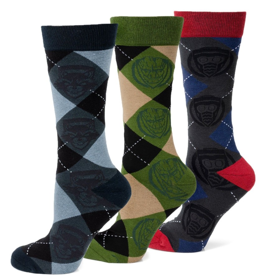 Marvel Guardians Of The Galaxy Argyle Sock 3 Pack | Socks