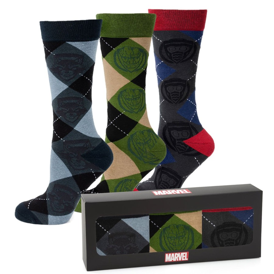 Marvel Guardians Of The Galaxy Argyle Sock 3 Pack | Socks