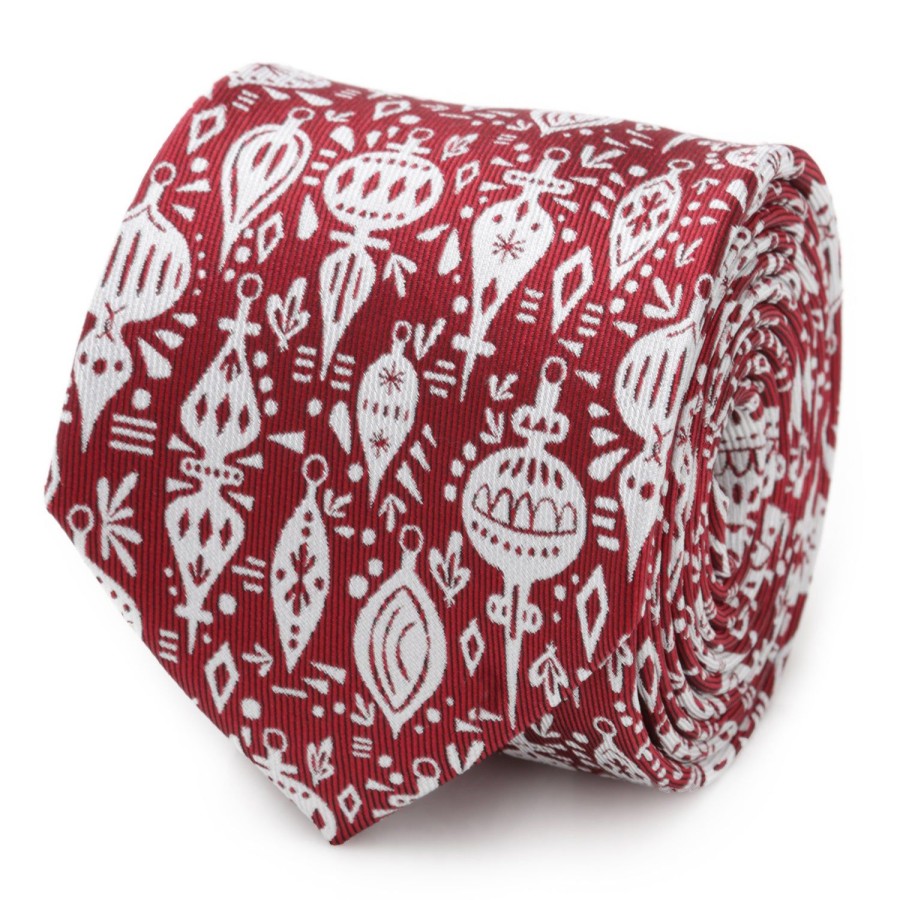 Cufflinks, Inc. Christmas Wrap Red Men'S Tie | Classic Ties