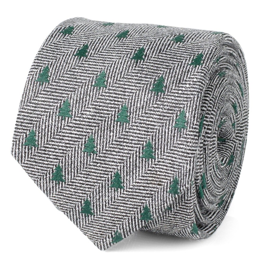 Cufflinks, Inc. Holiday Tree Herringbone Tie | Classic Ties