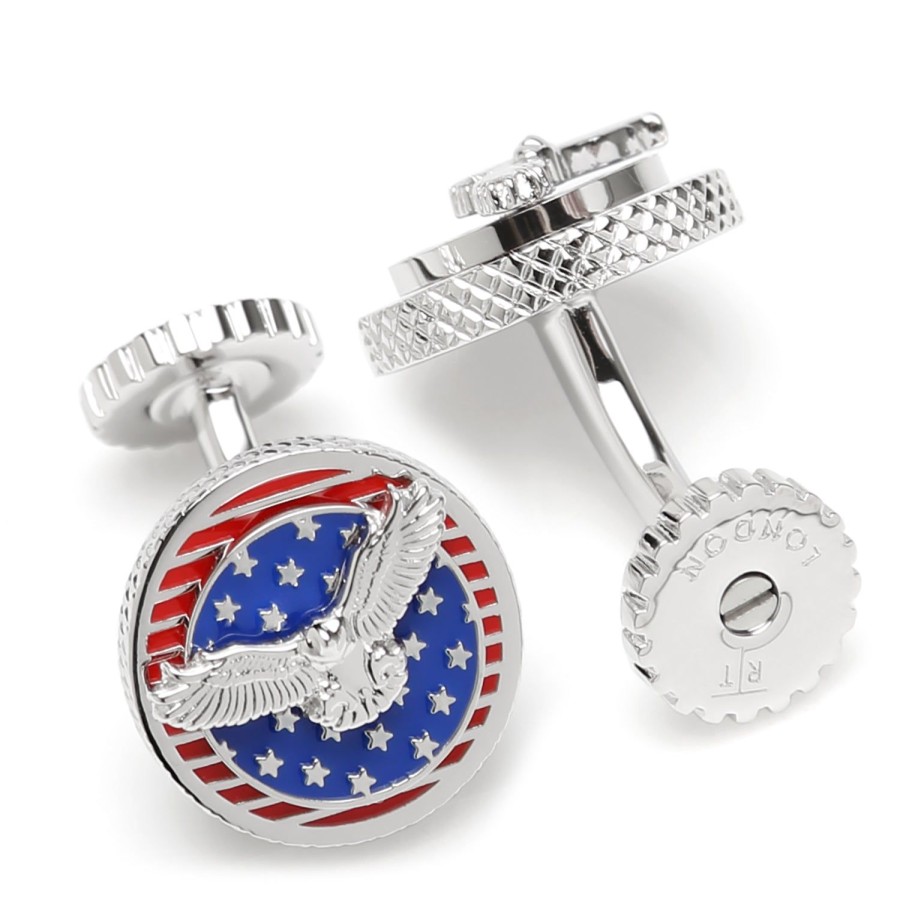 Tateossian Usa Rotating Flag Cufflinks | Classic Cufflinks