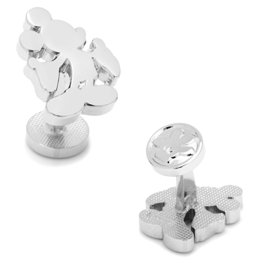 Disney Silver Mickey Mouse Silhouette Cufflinks | Movies & Characters Cufflinks