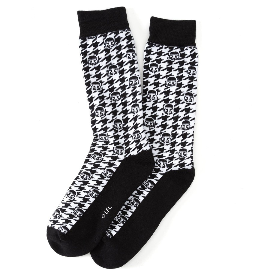 Star Wars Mandalorian Helmet Houndstooth Socks | Socks