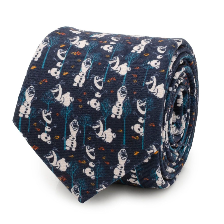 Disney Olaf Navy Pattern Men'S Tie | Disney Ties