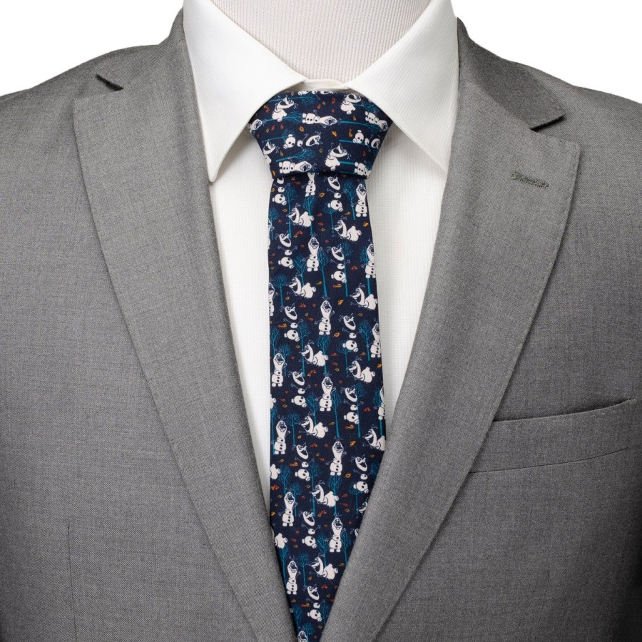 Disney Olaf Navy Pattern Men'S Tie | Disney Ties