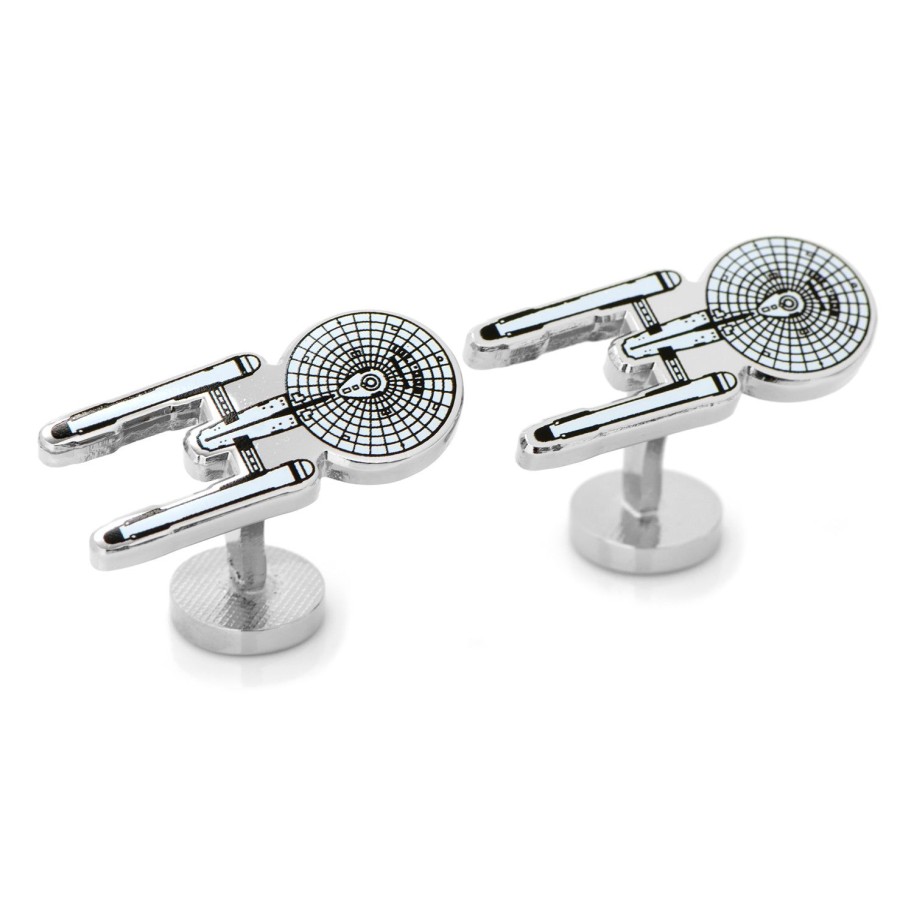 Star Trek Enterprise Blue Print Cufflinks | Hobbies & Interests Cufflinks