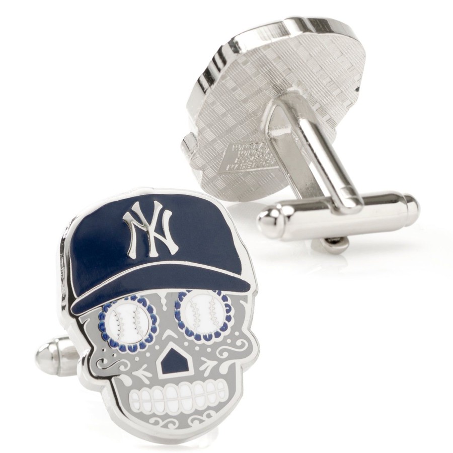 MLB New York Yankees Sugar Skull Cufflinks | Sports Cufflinks