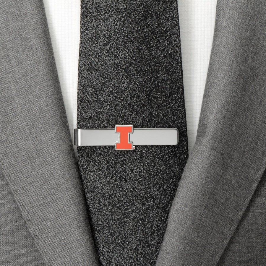 NCAA University Of Illinois Fighting Illini Tie Bar | Sports Tie Bars