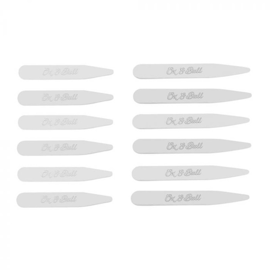 Ox and Bull Trading Co. 12 Piece Collar Stay Set | Collar Stays And Bars