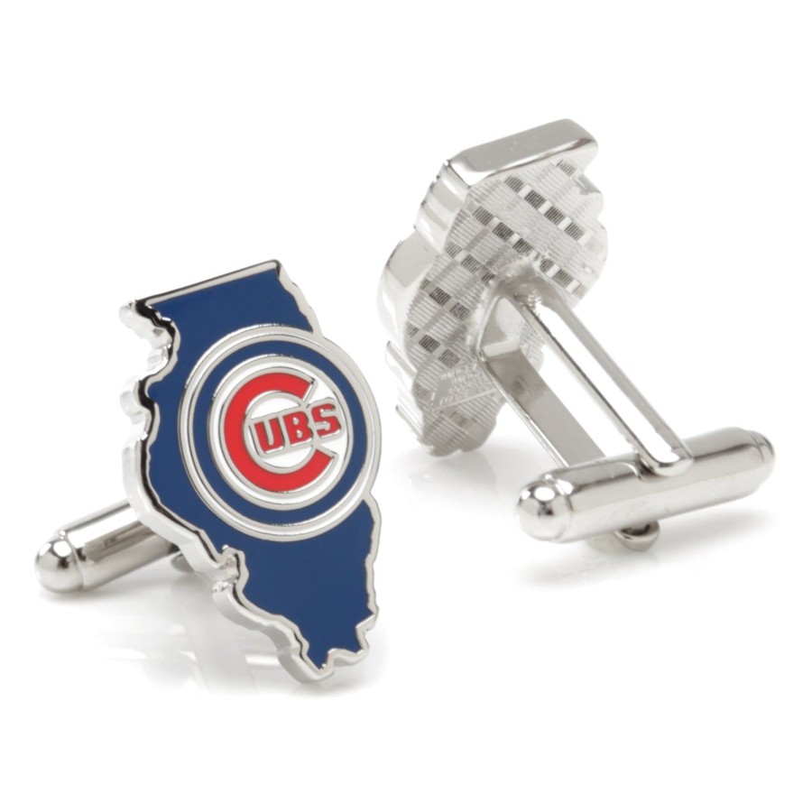 MLB Chicago Cubs State Shaped Cufflinks | Sports Cufflinks