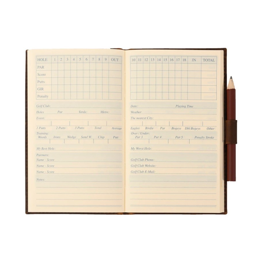 Moore & Giles Golf Travel Score Book | Leather Goods