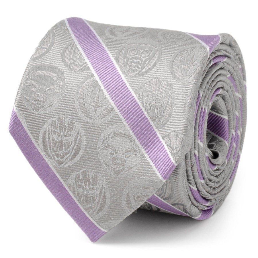 Marvel Guardians Of The Galaxy Gray Stripe Tie | Marvel Ties