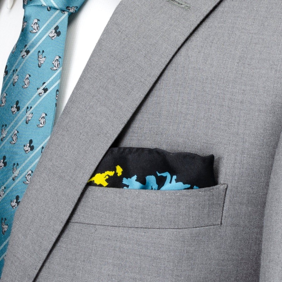 Disney D100 Pixar Ball Black Pocket Square | Pocket Squares