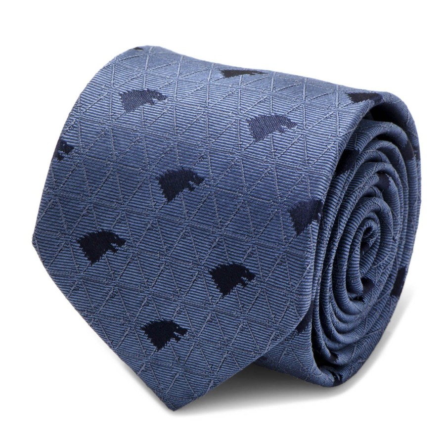 Game of Thrones Stark Geometric Sword Blue Men'S Tie | Game Of Thrones Ties