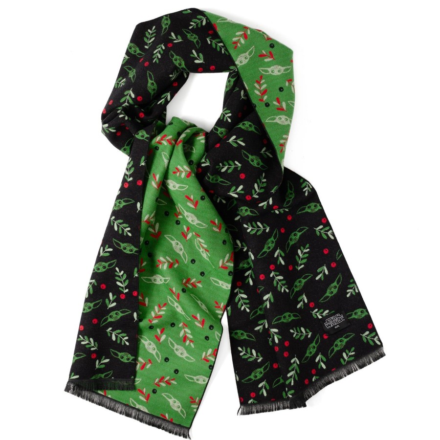 Star Wars Grogu Holiday Black Scarf | Scarves