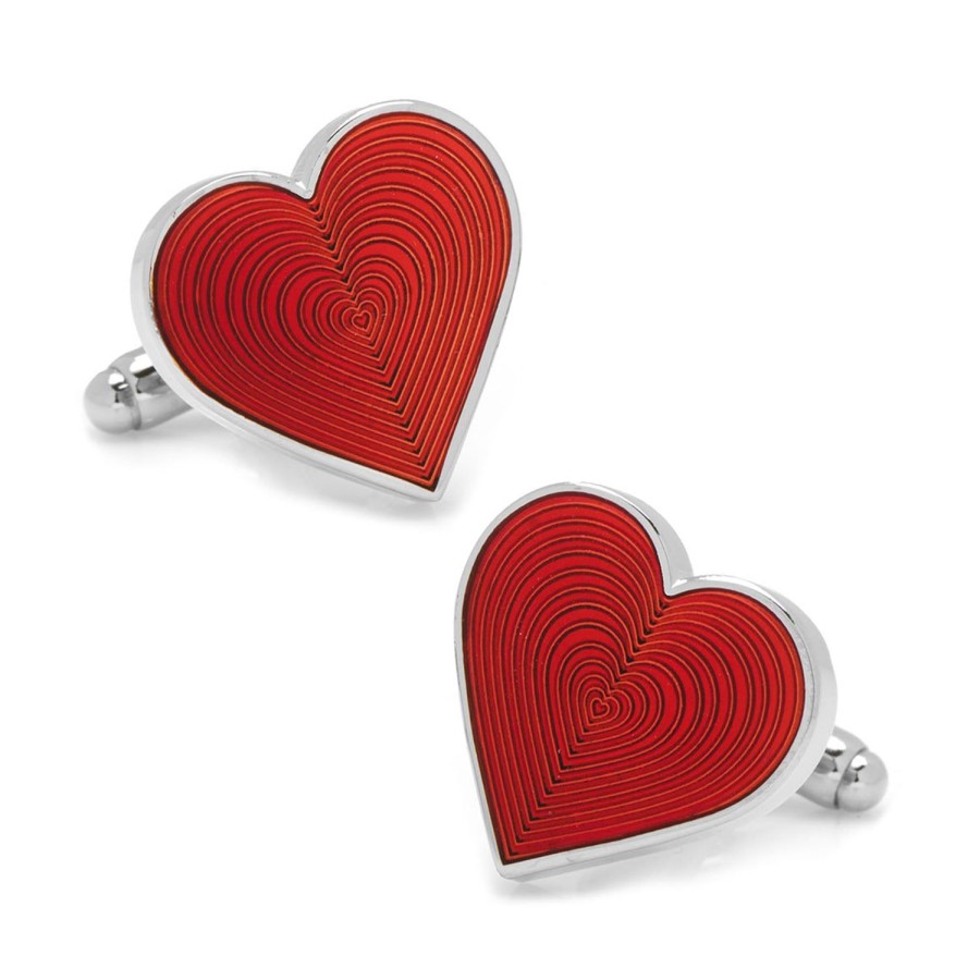 Cufflinks, Inc. Red Heart Cufflinks | Classic Cufflinks