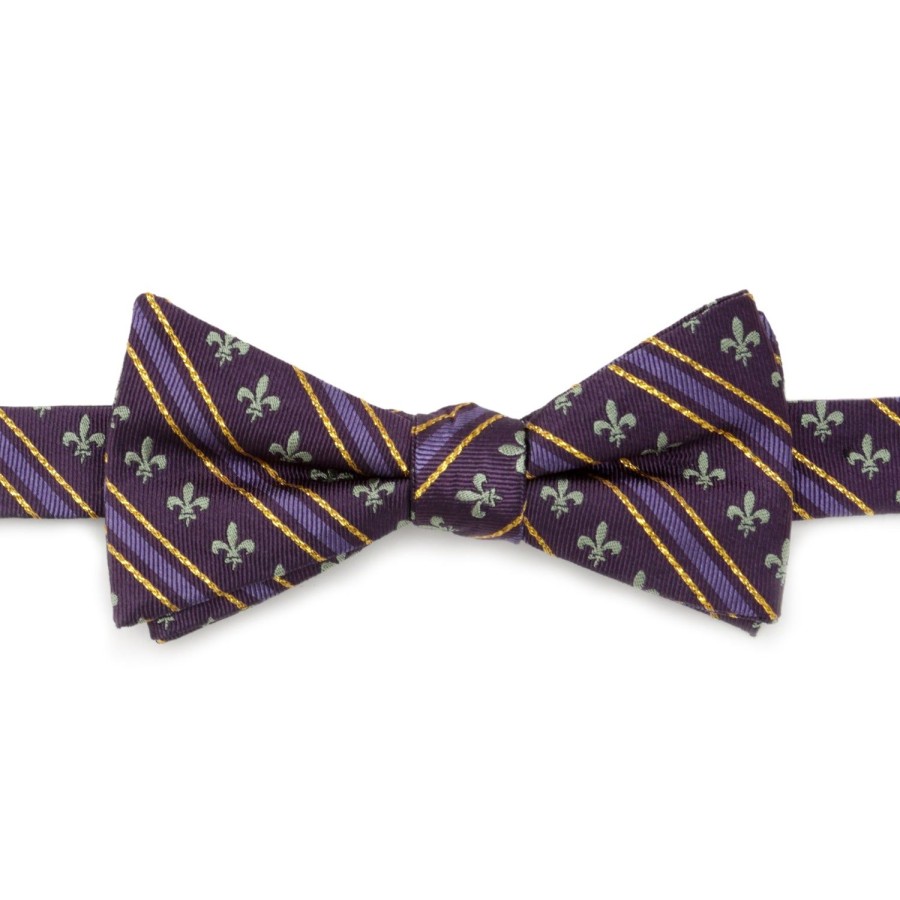 Cufflinks, Inc. Mardi Gras Stripe Bow Tie | Bow Ties