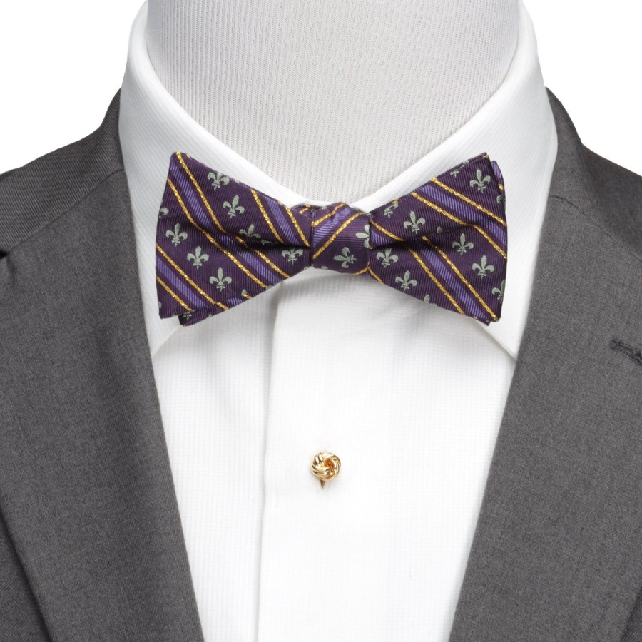 Cufflinks, Inc. Mardi Gras Stripe Bow Tie | Bow Ties