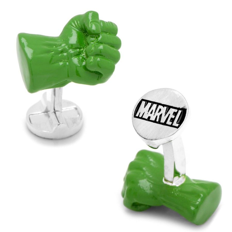 Marvel 3D Hulk Fist Cufflinks | Movies & Characters Cufflinks