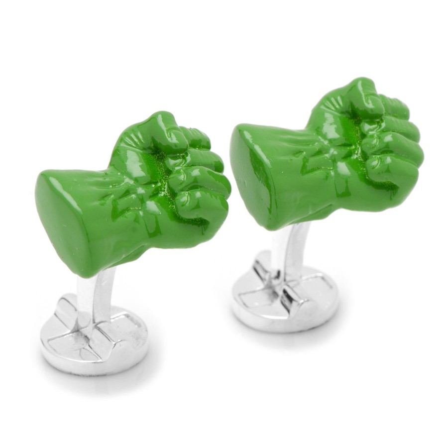 Marvel 3D Hulk Fist Cufflinks | Movies & Characters Cufflinks