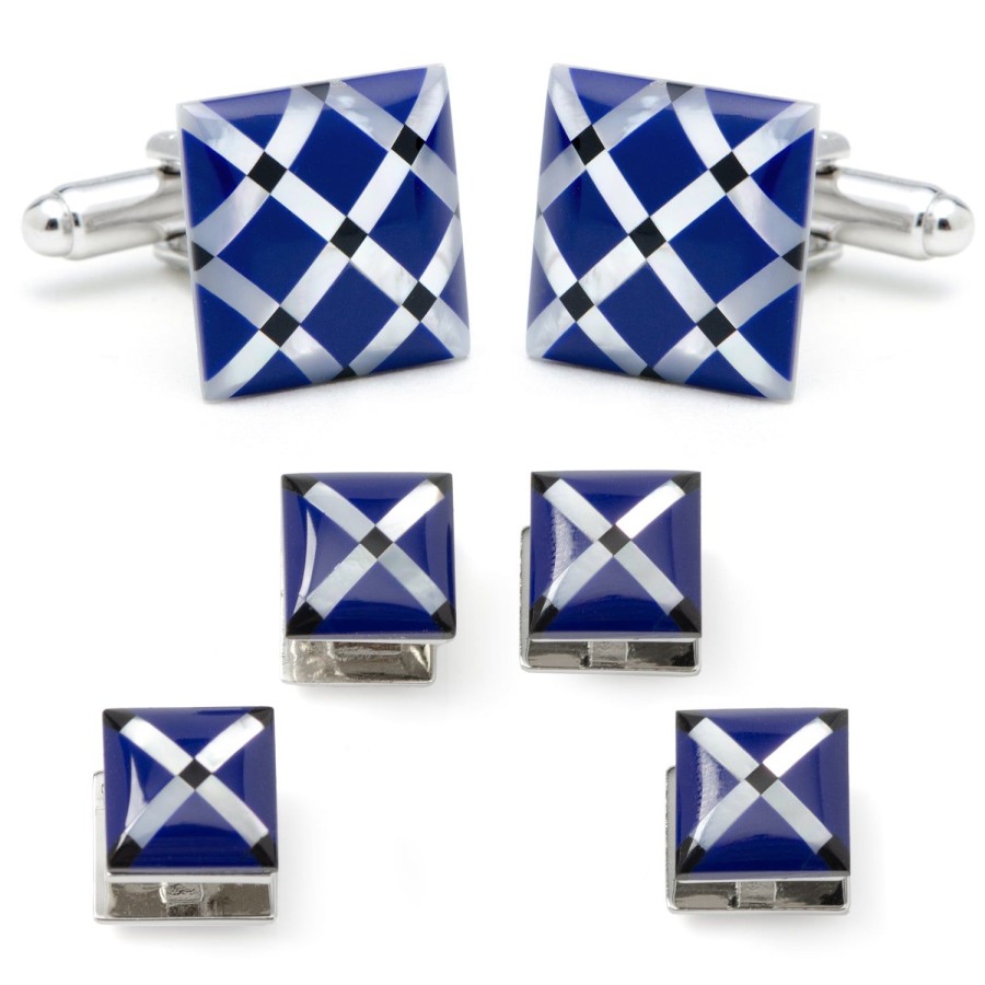 Ox and Bull Trading Co. Mother Of Pearl Diamond Stud Set | Stud Sets