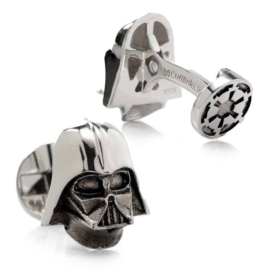 Star Wars 3D Sterling Silver Darth Vader Cufflinks | Movies & Characters Cufflinks