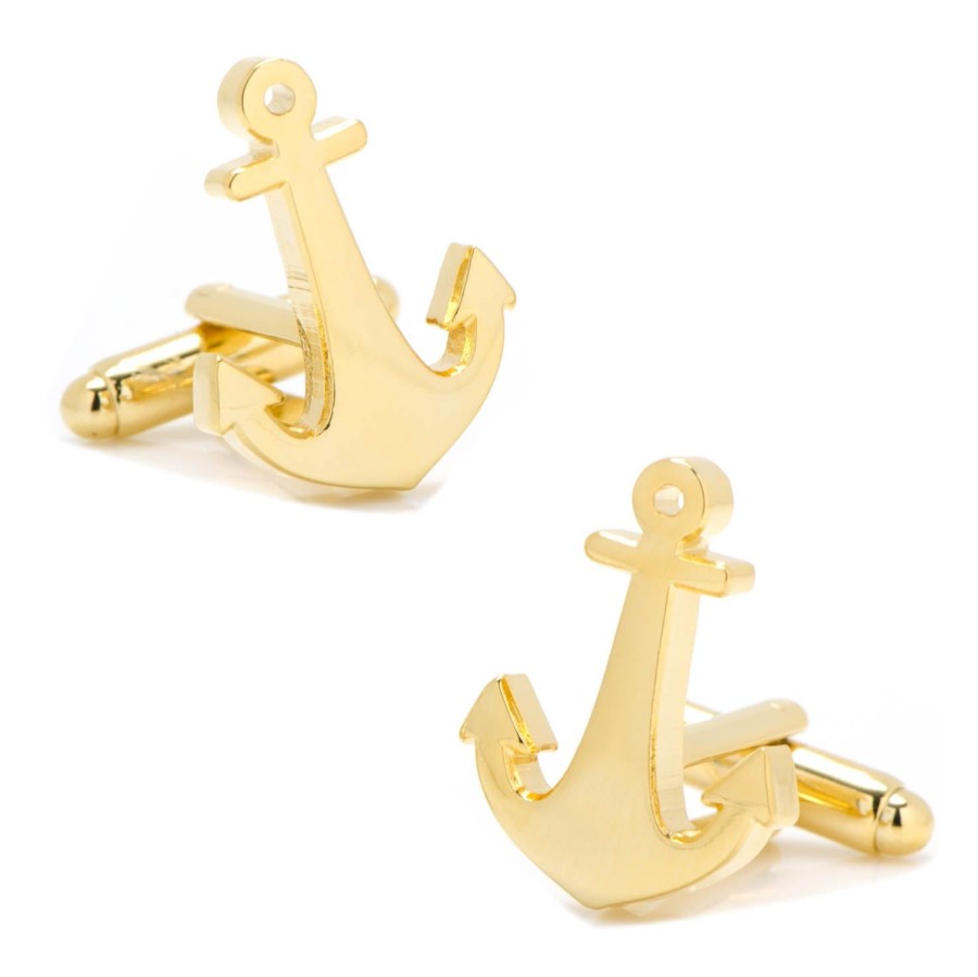 Cufflinks, Inc. Gold Plated Anchor Cufflinks | Classic Cufflinks