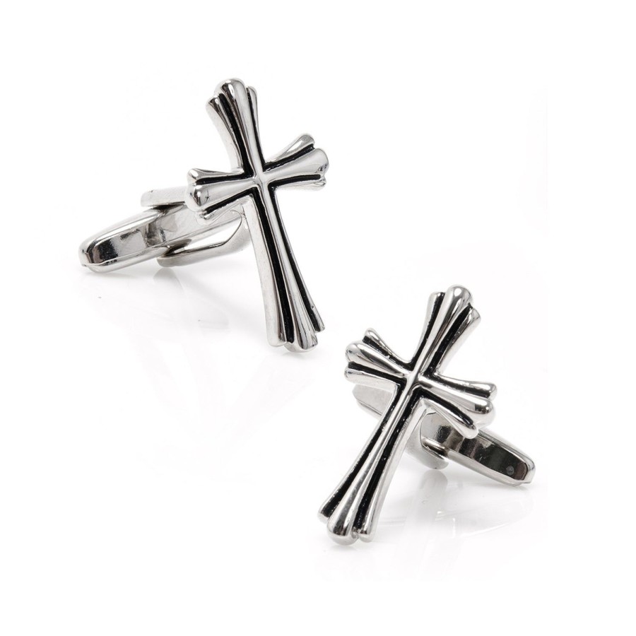 Cufflinks, Inc. Silver Cross Cufflinks | Classic Cufflinks