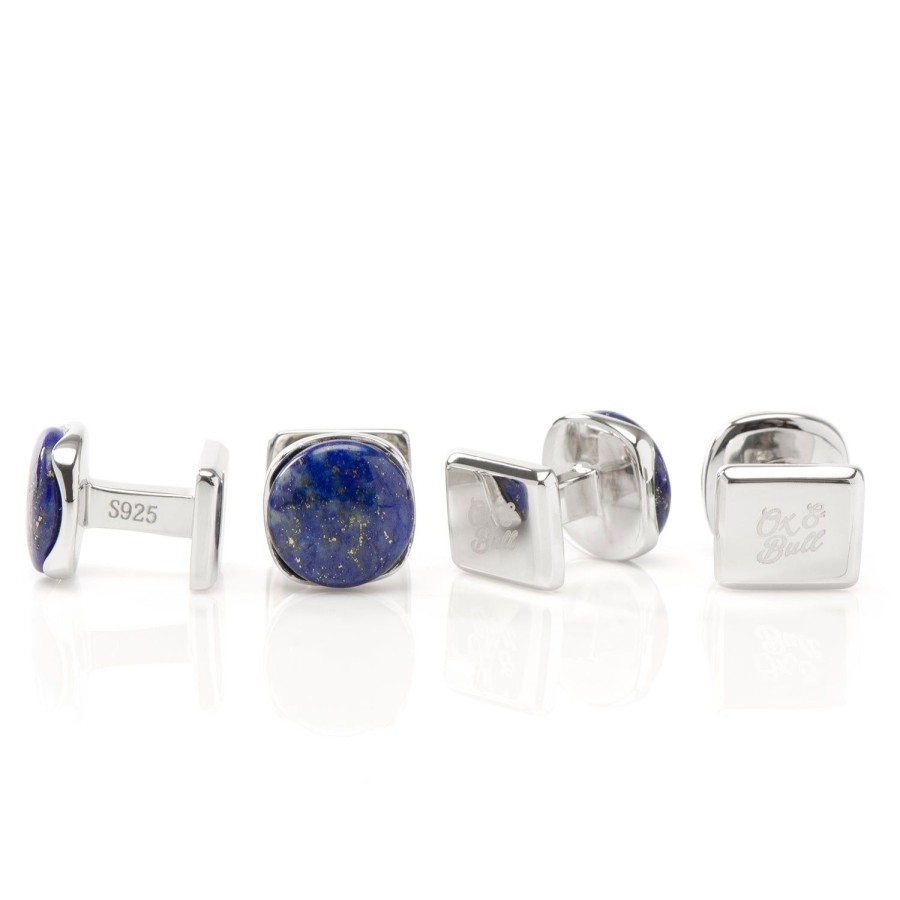 Ox and Bull Trading Co. Sterling Silver Classic Formal Lapis Studs | Stud Sets